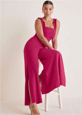 Wide Leg Ponte Jumpsuit Granita