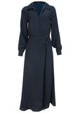 High Slit Maxi Dress Navy