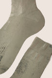 Ribbed Laminated Sock
