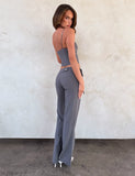 EMORY PANT GREY PINSTRIPE