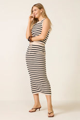 Emori Stripe Maxi Skirt