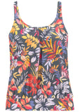 Tankini Top Grey Floral