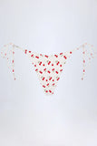 Side Tie Cheeky Bikini Bottoms in Cherry Print