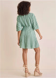 Dolman Sleeve Mini Dress Iceberg Green