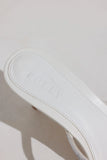 Heeled Sandal in White
