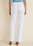 Penelope Modern Flare Jeans White