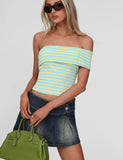 LISETTE TOP YELLOW STRIPE