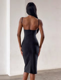MIDORI MIDI BANDAGE DRESS BLACK