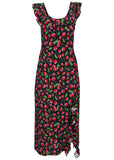 Ruffle Maxi Dress Very Cherry