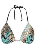 Bahamas Triangle Bikini Top Sahara Snake