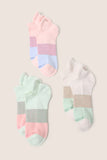 Tri Block Ankle Sock 3 Pack