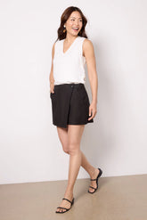 Layla Stretch Linen Skort
