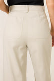 Stretch Twill Patch Pocket Wide Leg