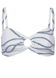 Ring Front Bikini Top Nautical Ropes
