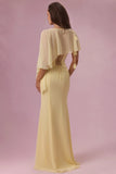 Chiffon Cape in Butter