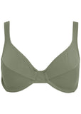 Full Coverage Bra Top Army Green
