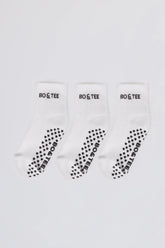 Pilates 3 Pack Socks Bundle in White