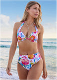 Marilyn Push Up Bikini Top Citrus Floral