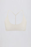 Soft Active Racerback Sports Bra in Oat