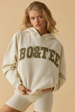 Oversized Hooded Sweatshirt in Bone