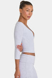 ButterCloud Top in Grey Marl