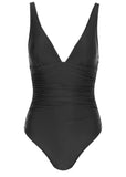 Riviera Ruched Swimsuit Jet Black