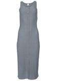 Henley Midi Dress Seafog