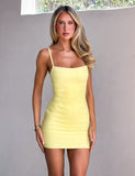 MIDORI BANDAGE DRESS YELLOW