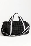 Haylie Active State Black Quilted Duffle Bag SALE