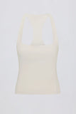 Soft Active Racerback Tank Top in Oat