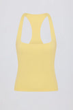 Soft Active Racerback Tank Top in Lemon