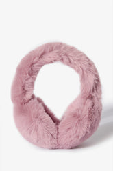 Faux Fur Earmuffs in Powder Pink