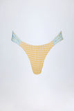 Cheeky Bikini Bottoms in Yellow Gingham