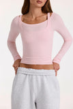 ButterCloud Layered Top in Blush