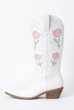 Willa Rose White Cowboy Boots FINAL SALE