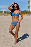 Island Dream Blue Hipster Bikini Bottom