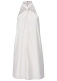 Twist Halter Dress Cloud Dancer