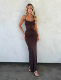 SURIYA MAXI DRESS CHOCOLATE BROWN