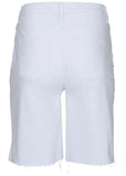 Brooke Denim Bermuda Shorts White