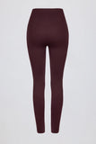Super Sculpt Seamless High Waist Leggings in Burgundy