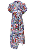 Side Tie Midi Dress Postcard Vacay
