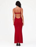 OCTAVIA MAXI DRESS RED CHERRY RED