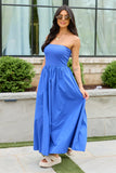 Kassie Cobalt Blue Strapless Maxi Dress SALE