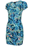 V Neck Mini Dress Parisian Monarch