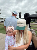 KenzKustomz Green Vintage Trucker Hat Hes Golfing