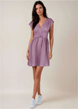 Belted Poplin Mini Dress Valerian