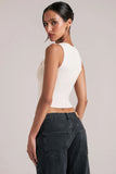 Modal Square Neck Top in Ivory