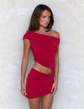 COBI SKIRT RED SPARKLE