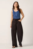 Callan Washed Henley Tank