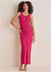 Key Hole Maxi Dress Granita